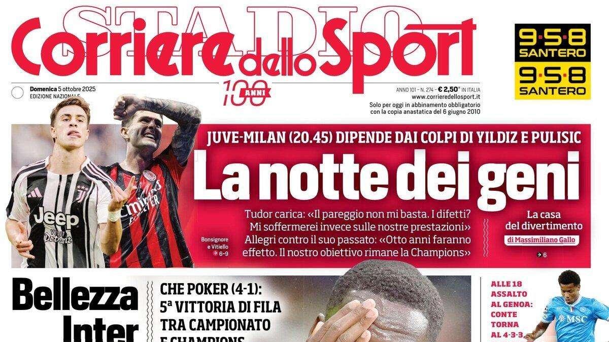 PRIMA PAGINA - Corriere dello Sport: "Troppo Bonny"