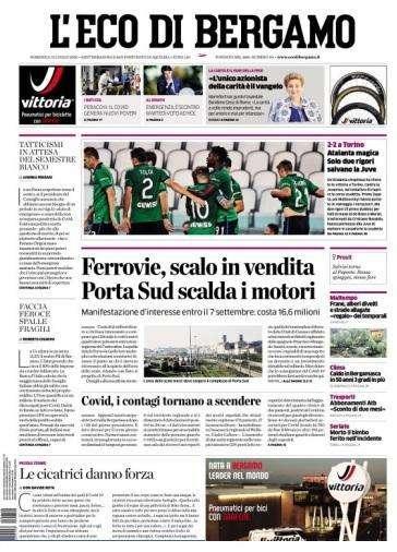 L'Eco Di Bergamo: "Atalanta magica. Solo due rigori salvano la Juve"
