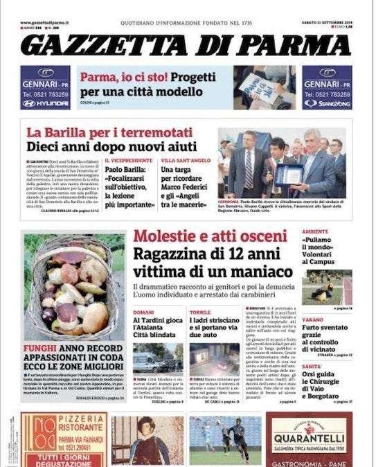 Gazzetta di Parma: "C'è Atalanta-Fiorentina, città blindata"