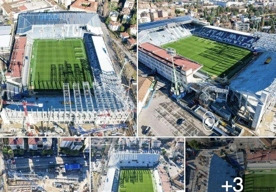 FOTO - Il Gewiss Stadium si trasforma: aggiornamenti sull'avanzamento lavori 