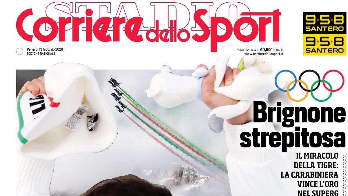 PRIMA PAGINA - Corriere dello Sport: "Nei secoli Fede"