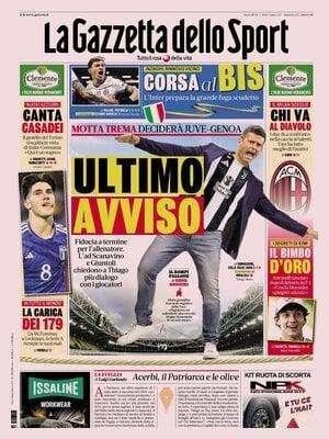 Thiago Motta traballa, deciderà Juve-Genoa. La Gazzetta dello Sport: "Ultimo avviso"
