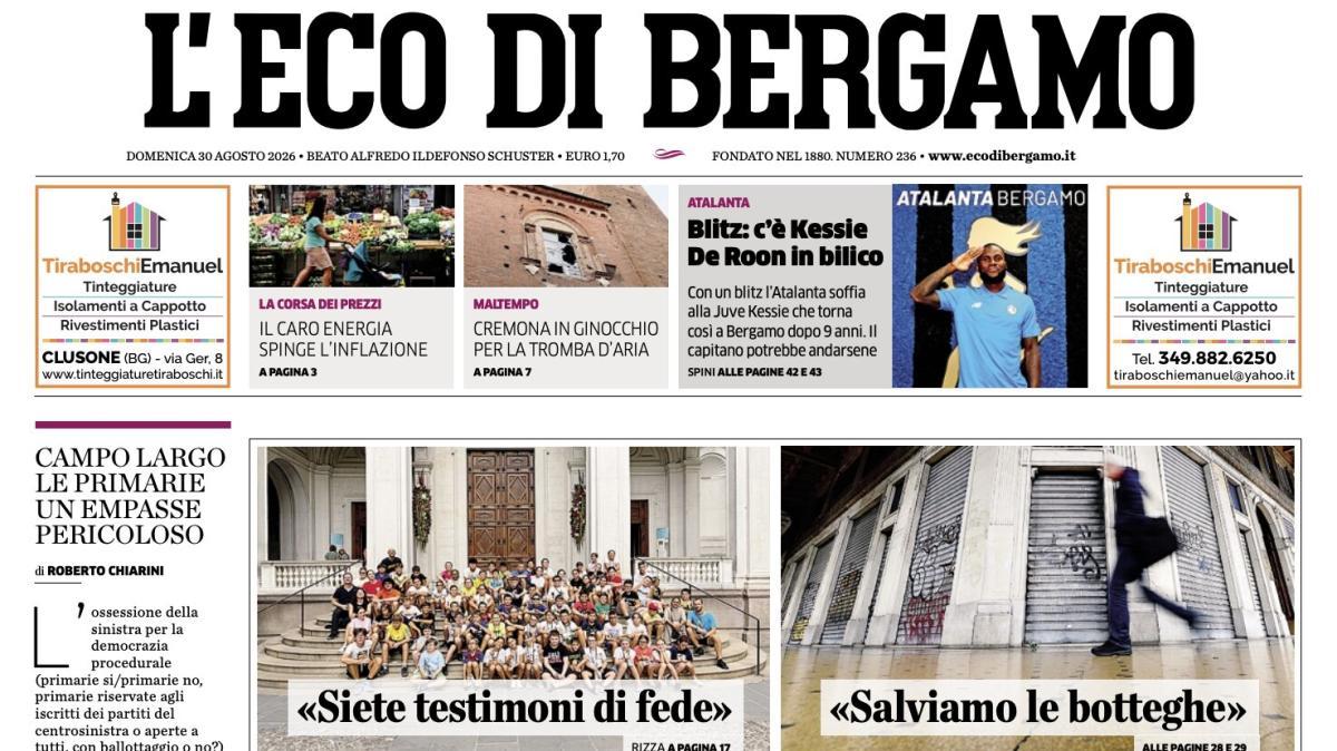 PRIMA PAGINA – L'Eco di Bergamo: "Blitz: c'è Kessie"