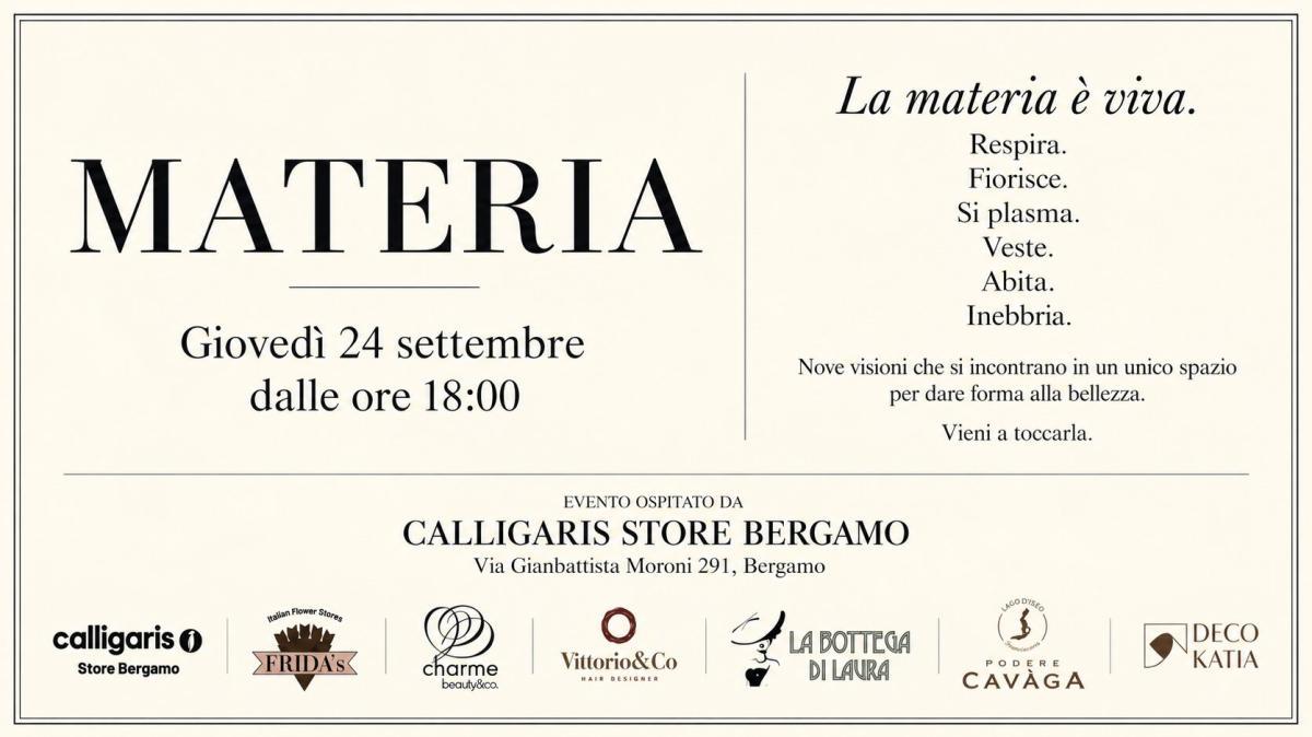 Materia: a Bergamo la bellezza si tocca, ma solo su invito