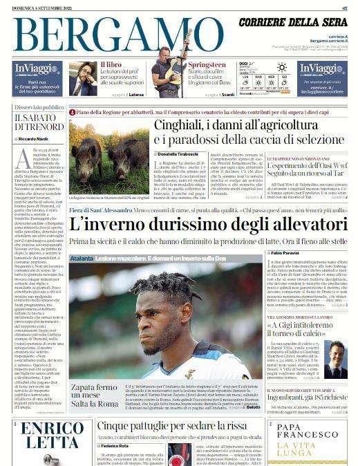 Zapata fermo un mese. Salta la Roma