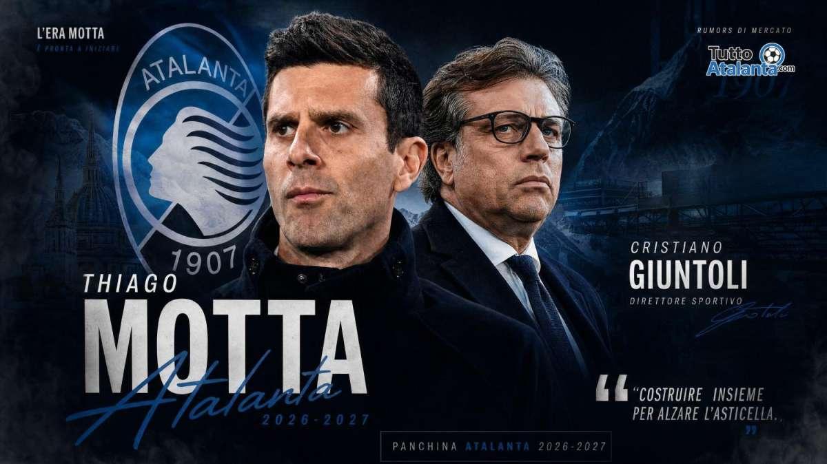 Rivoluzione Atalanta: idea Thiago Motta per la panchina, Giuntoli nuovo ds