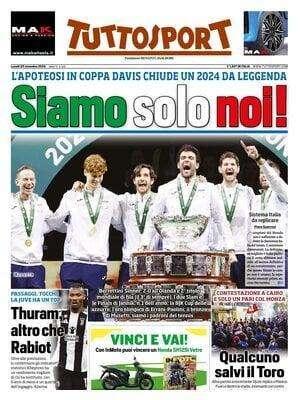 La prima pagina di Tuttosport: "Thuram, altro che Rabiot. Qualcuno salvi il Toro"