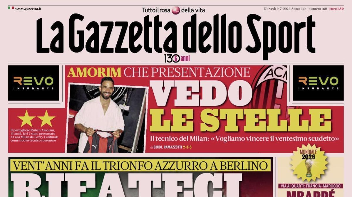 PRIMA PAGINA – La Gazzetta dello Sport: "Rifateci sognare"