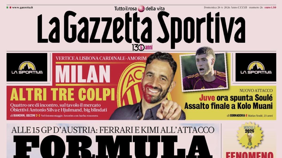 PRIMA PAGINA – La Gazzetta Sportiva: "Formula rovente"