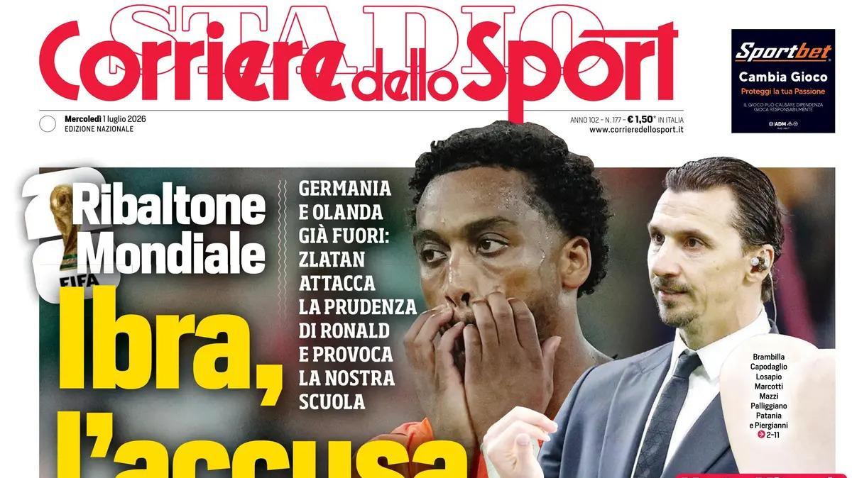PRIMA PAGINA – Corriere dello Sport: "Khalaili, sorpasso Inter"