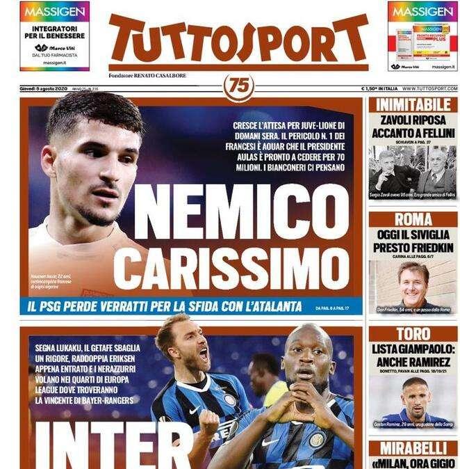 Tuttosport: "Il Psg perde Verratti per la sfida con l'Atalanta"
