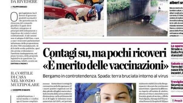 L'Eco di Bergamo: "Oggi arriva il vice Gosens Pezzella dal Parma"