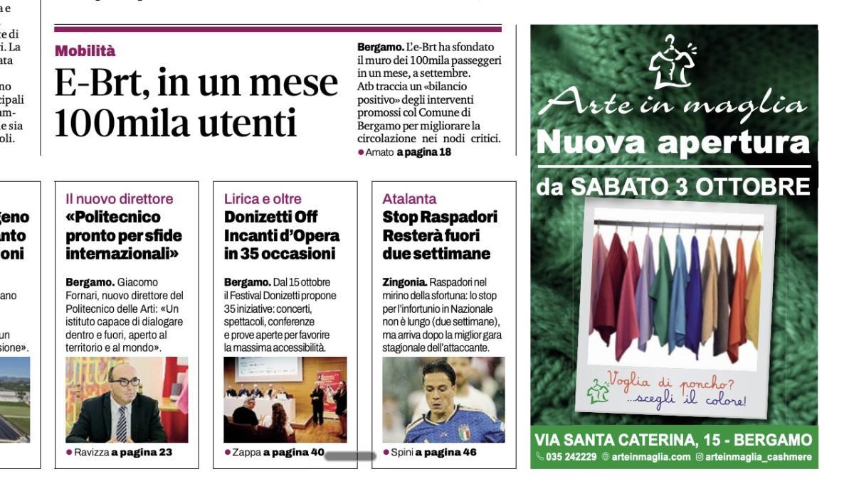 PRIMA PAGINA – L'Eco di Bergamo: "Stop Raspadori: resterà fuori due settimane"
