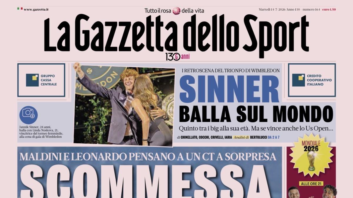 PRIMA PAGINA – La Gazzetta dello Sport: "Scommessa Pirlo"