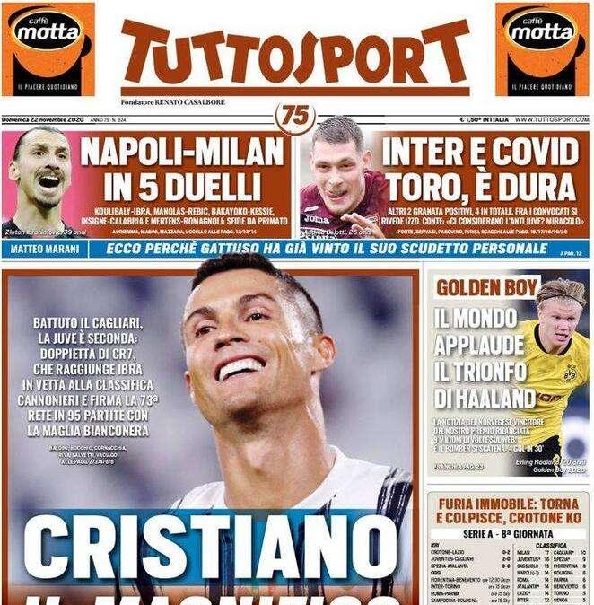 Tuttosport in apertura: "Spezia sempre meglio, fermata l'Atalanta"