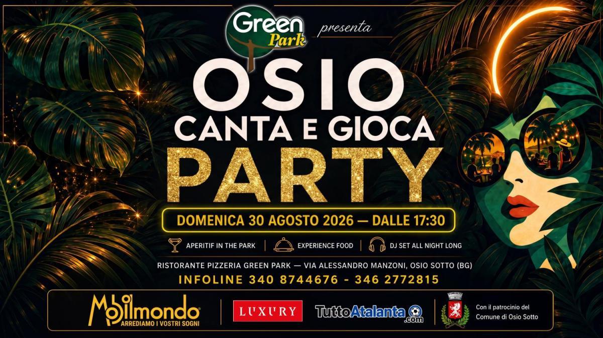 Osio Sotto canta sotto le stelle, il Green Park Restaurant si accende: l'ultima domenica d'agosto è da vivere nel verde