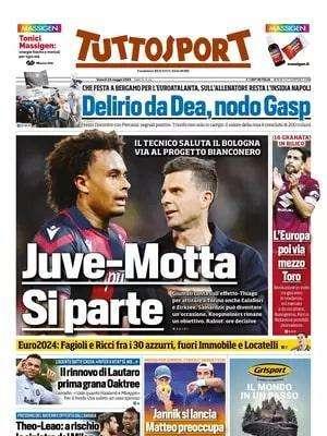 La prima pagina di Tuttosport: "Juve-Motta, si parte. Via al progetto bianconero"