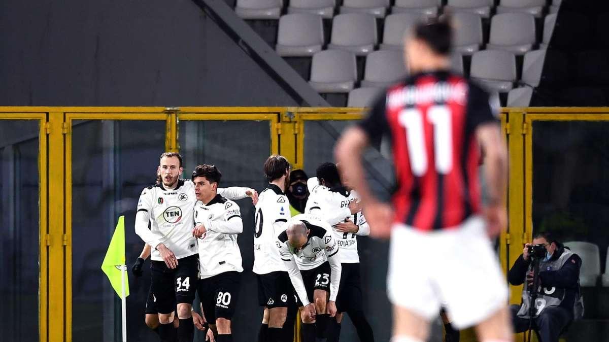 Impresa Spezia, il Milan di Pioli va al tappeto 2-0