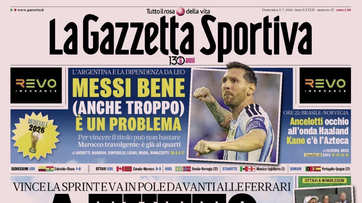 PRIMA PAGINA – La Gazzetta Sportiva: "A tutto Kimi"