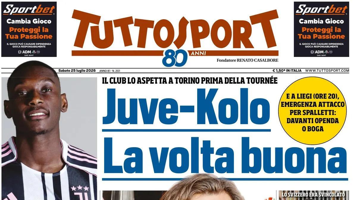 PRIMA PAGINA – Tuttosport: "Juve-Kolo La volta buona"