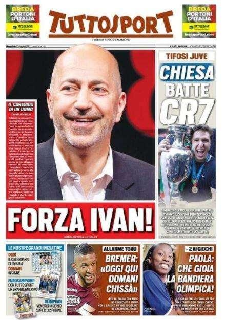 L'apertura di Tuttosport su Gazidis: "Forza Ivan"