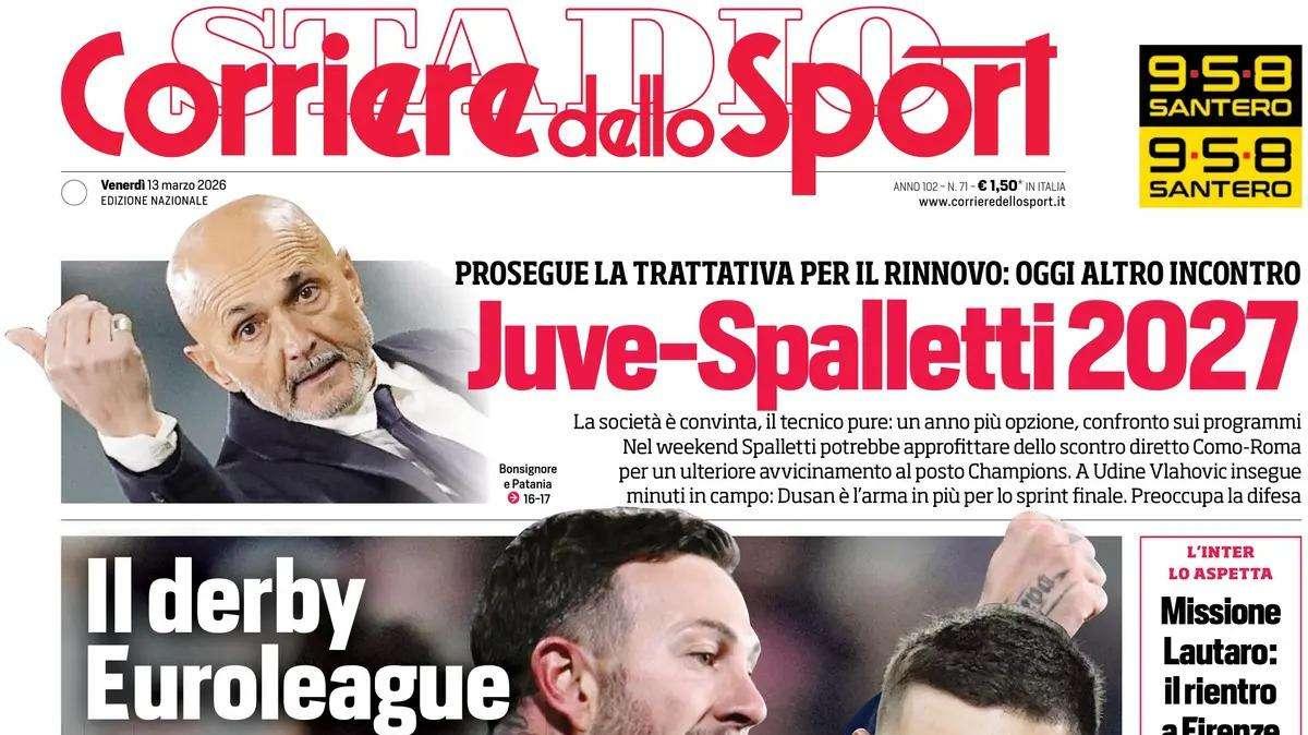 PRIMA PAGINA - Corriere dello Sport: "Juve-Spalletti 2027"