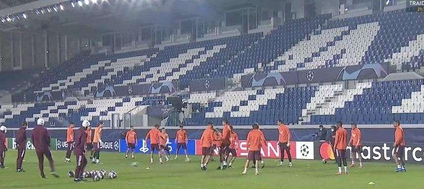 FOTO - Real Madrid al Gewiss Stadium, il Benvenuto della Dea 