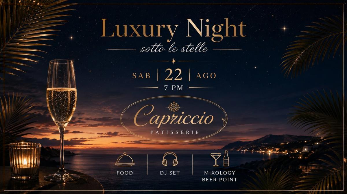Il Capriccio di Presezzo si accende sotto le stelle: Puccia gourmet, bollicine e house-music sabato 22 agosto