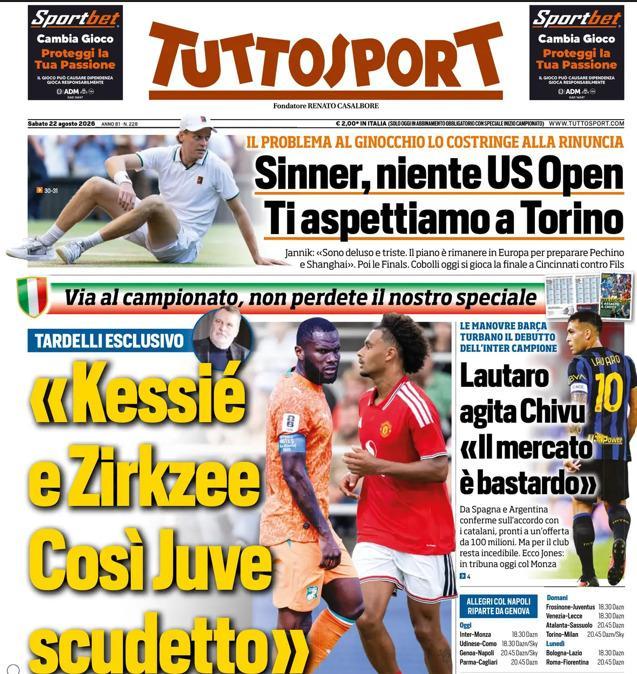 PRIMA PAGINA - Tuttosport: «Kessié e Zirkzee. Così Juve scudetto»