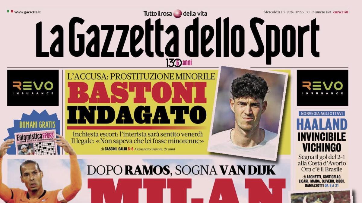 PRIMA PAGINA – La Gazzetta dello Sport: "Milan grandi firme"