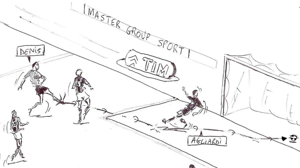 La vignetta di Bologna-Atalanta. Per la Dea il gol fu l'illusione