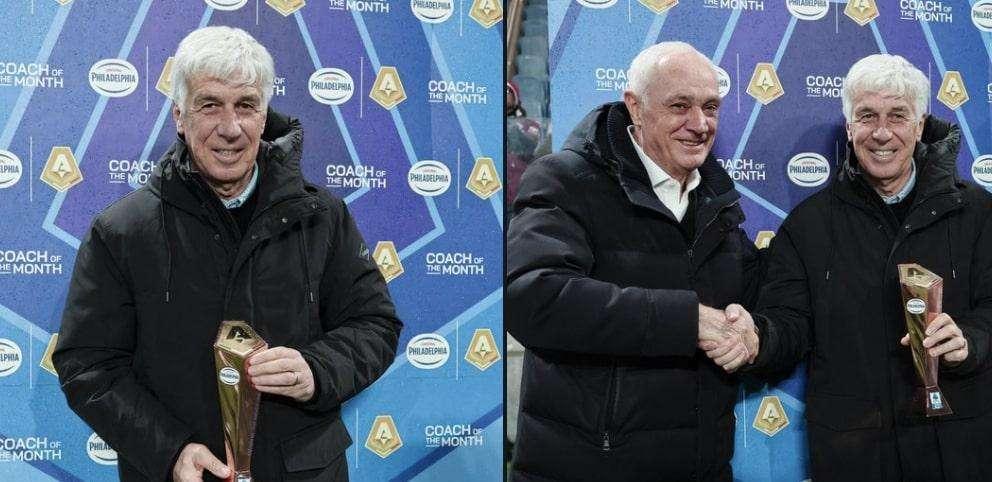 FOTO - Gasperini premiato come allenatore del mese di novembre