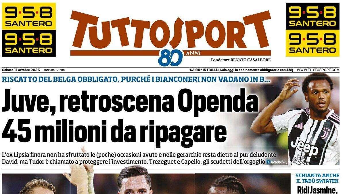 PRIMA PAGINA - Tuttosport: "Il Toro con Cairo è una provinciale. Gli portai Gasp..."