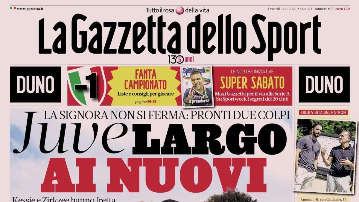 PRIMA PAGINA - Gazzetta dello Sport: "Sarri non sfonda La Conference comincia in salita"