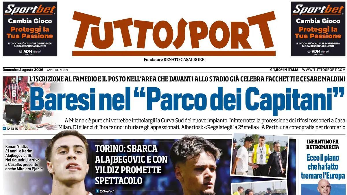 PRIMA PAGINA – Tuttosport: "Juve, che Klasse"