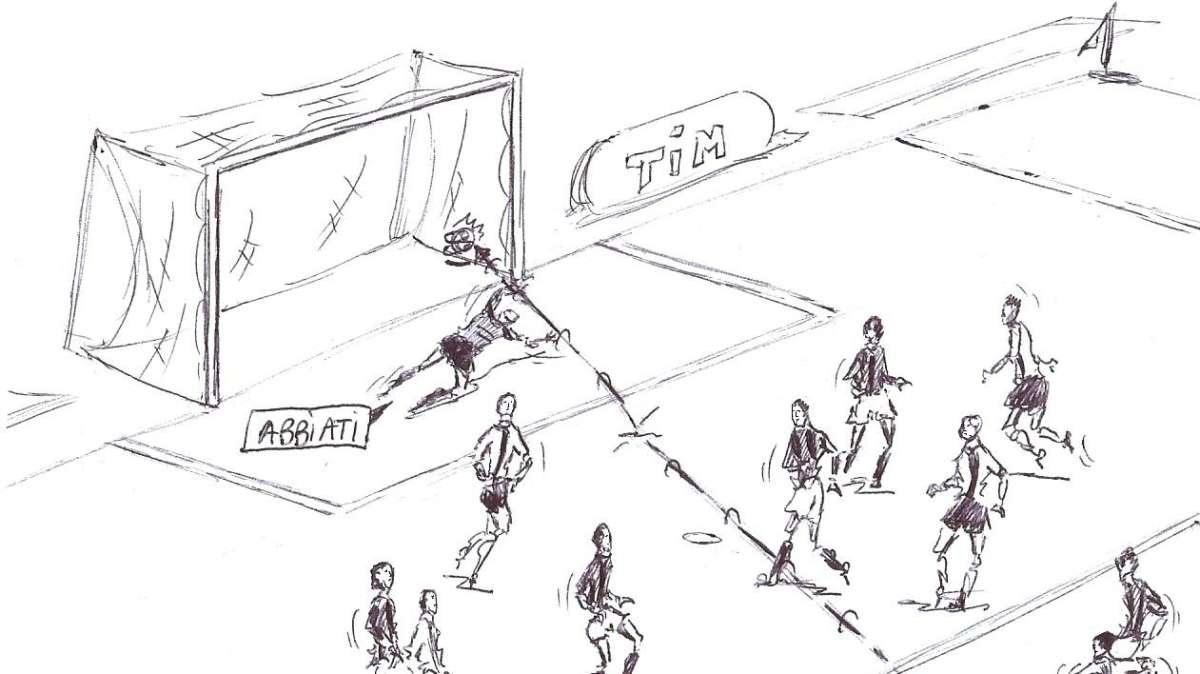 La vignetta di Milan-Atalanta. Il "Ciga" castiga il diavolo