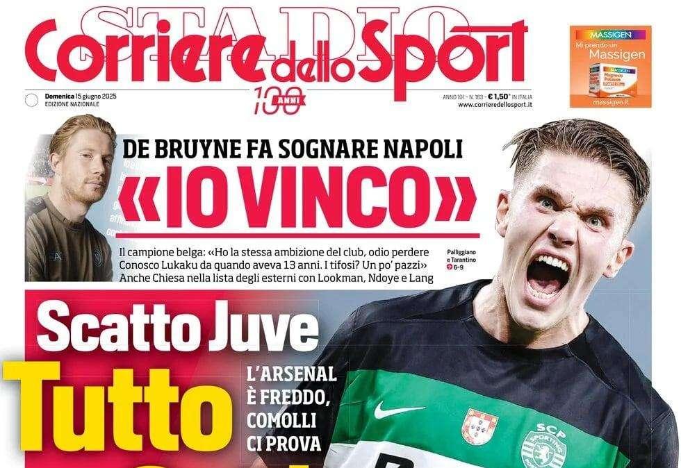 PRIMA PAGINA - Corriere dello Sport: "Scatto Juve, Tutto su Gyökeres"