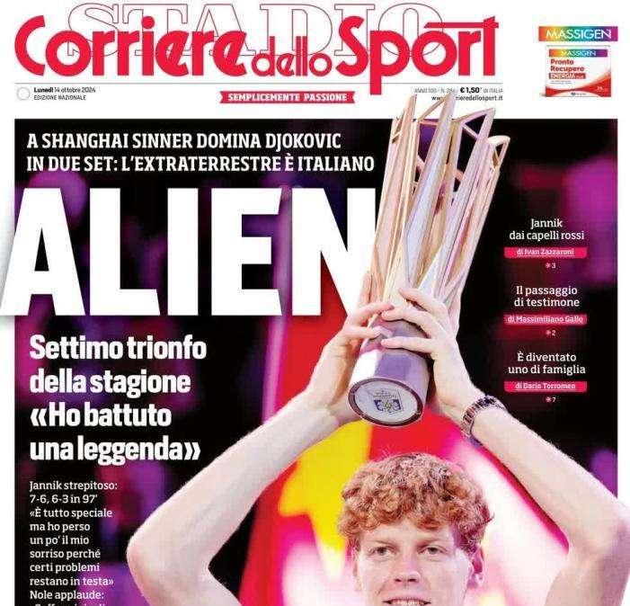 Il Corriere dello Sport apre sull'impegno degli azzurri: "L'Italia gioca in un bunker"