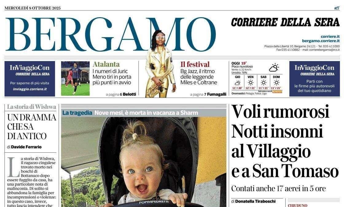 PRIMA PAGINA - Corriere di Bergamo: "I numeri di Juric Meno tiri in porta"