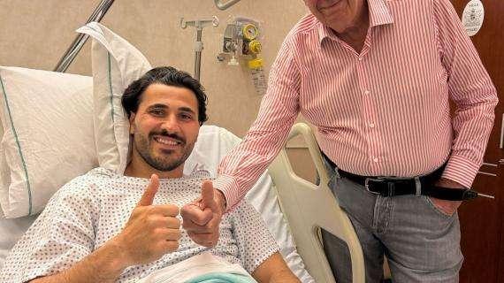 FOTO - Kolasinac operato a Villa Stuart dopo la rottura del crociato: almeno 5 mesi di stop