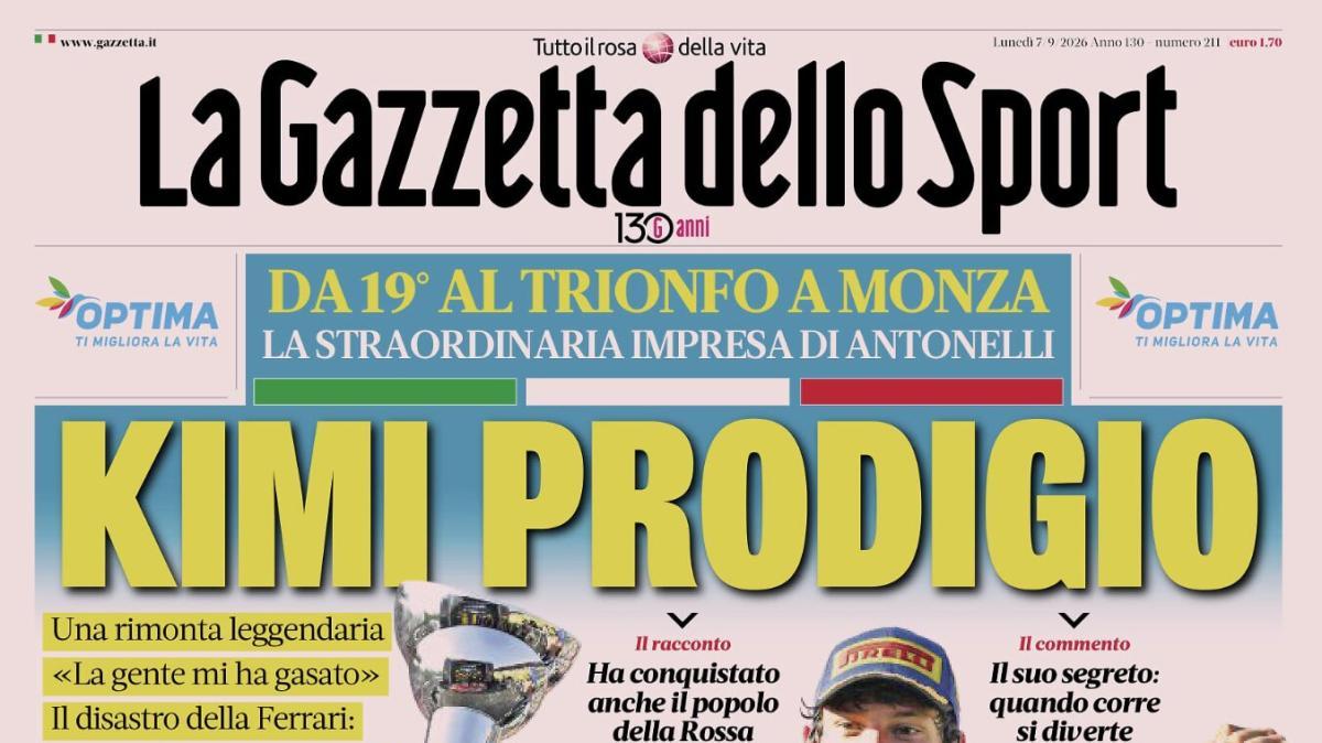 PRIMA PAGINA – La Gazzetta dello Sport: "Kimi prodigio"