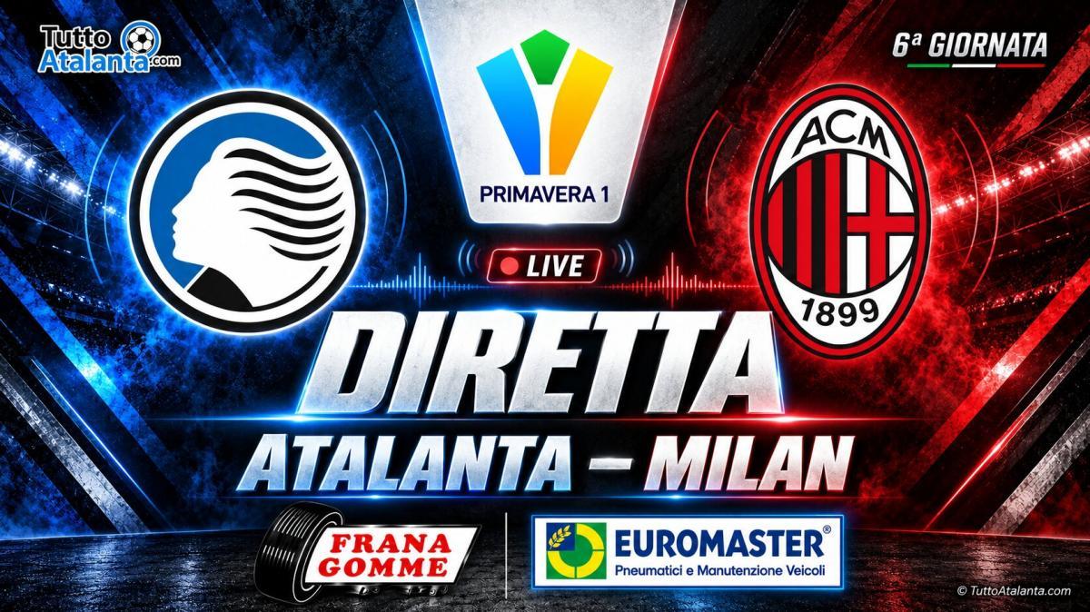 DIRETTA PRIMAVERA 1 / ATALANTA-MILAN Frana Gomme Madone, calcio d'inizio ore 13
