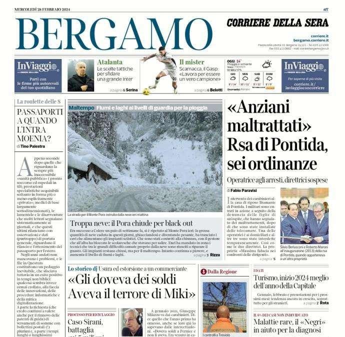 Il Corriere di Bergamo su Scamacca, il Gasp: "Lavora per essere un vero campione"