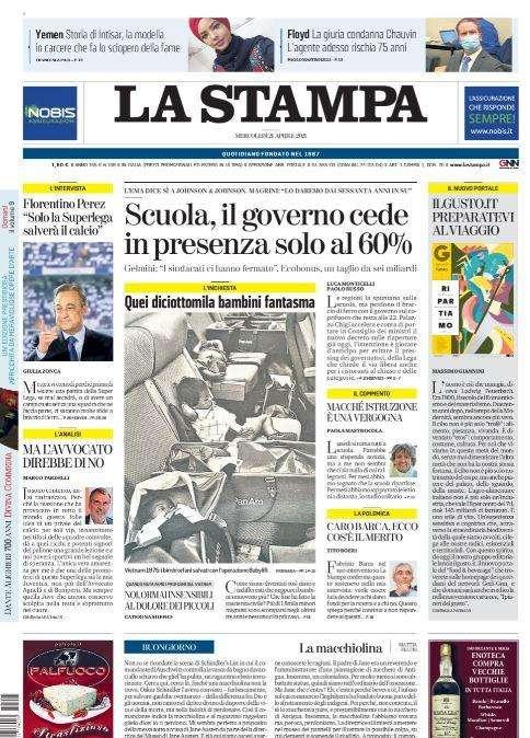 PRIME PAGINE - Le aperture dei maggiori quotidiani nazionali