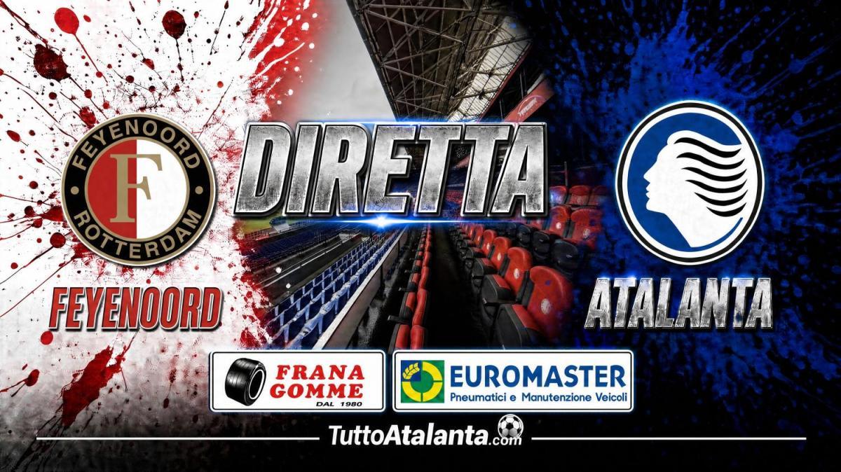 DIRETTA / FEYENOORD-ATALANTA Frana Gomme Madone, calcio d'inizio ore 15