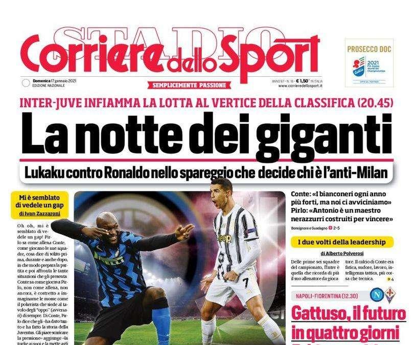 Corriere dello Sport: "Mandzukic al Milan". "La notte dei giganti"