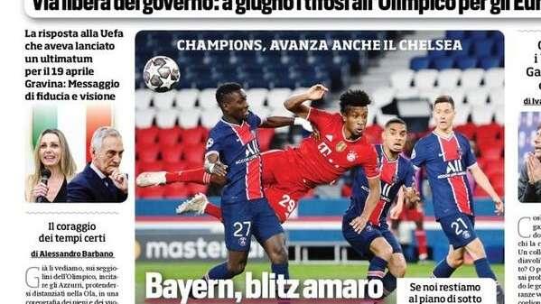 PRIMA PAGINA - Corriere dello Sport: "L'Antidoping contro Gasp"