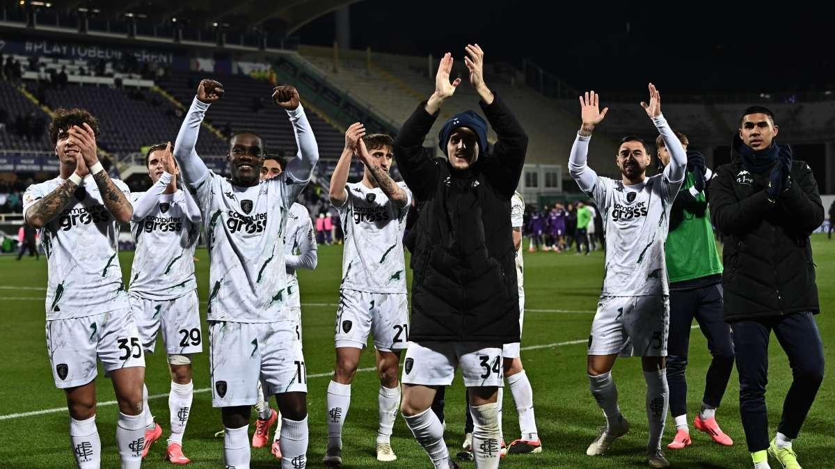 Empoli ai quarti di finale di Coppa Italia, battuta la Fiorentina ai rigori dopo il 2-2 nei 90 minuti