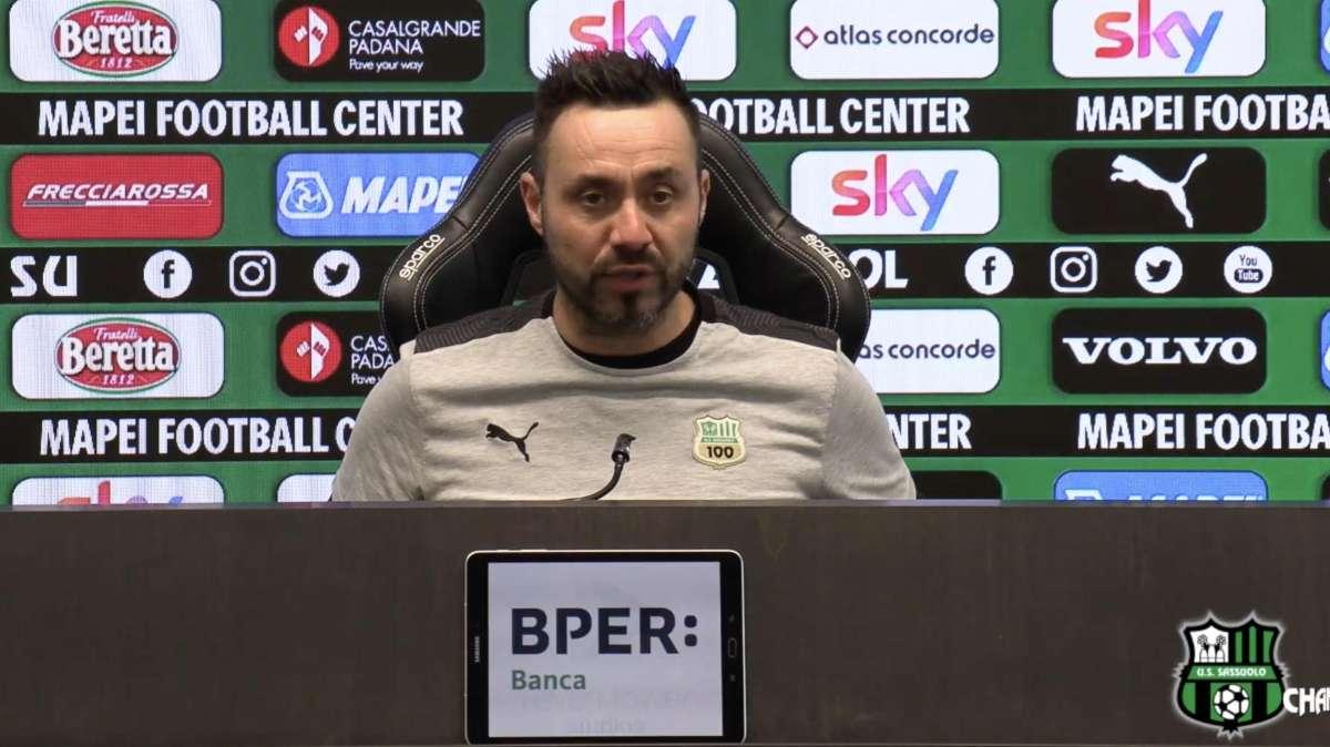 Sassuolo, De Zerbi: "Atalanta bestia nera ma non solo del Sassuolo"
