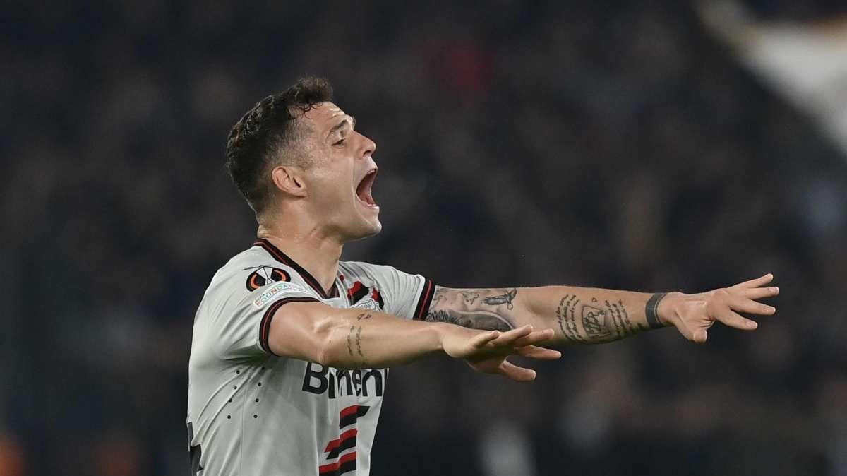 B. Leverkusen, Xhaka in conferenza: "Atalanta sfavorita? Ma se ha battuto Liverpool e Marsiglia..."